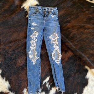 American Eagle next level stretch, distressed size 2 regular